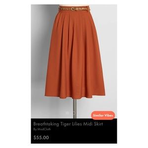 ModCloth Tiger Lillies Skirt